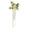 Flor de Respaldo de Silla Flor Decorativa para Respaldo de Silla de Hotel Estilo Occidental Flor de Respaldo de Silla para Boda al Aire Libre Estilo Bosque Flor de Respaldo de Silla Rosa Simulada