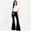 Jeans Negros Vintage Transfronterizos con un Estilo Urbano, Corte Delgado, Estilo Americano, Versátiles, Pantalones Ligeramente Acampanados