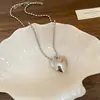 Bolso Tejido Geométrico Vintage Collar con Borlas Cadena Sencilla de Moda Versátil Cadena para Clavícula Joyería de Nicho de Gama Alta con Temperamento