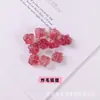 Fornecimento direto da fábrica de pingente de escultura em cristal de morango natural para pulseira DIY, colar e outros acessórios de joalheria, produtos semiacabados para atacado
