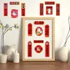 88 Adesivos de Casal de Desenho Animado Fofo de Ano Novo Ano do Cavalo Decorativos DIY para Copo de Água Capa de Celular Adesivos de PVC à Prova d'Água Atacado