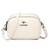 Nueva Tendencia Bolso Pequeño de Piel Suave para Mujer Moda Casual Versátil Bolso de Hombro Único Cruzado Bolso para Teléfono Multicapa Bolso Redondo Pequeño