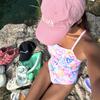 Estilo Coreano Nuevo Verano Carreras Corazón Simple Pecho Pequeño Deportes Unitario Espalda Descubierta Adelgazante Traje de Baño de Carreras para Mujer Fuente Termal