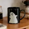 Caneca de cerâmica de grande capacidade personalizada de fábrica, copo de parede reta, copo de água para escritório, caneca de café com leite de alta aparência
