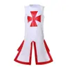 Disfraz de Halloween Ropa de Templario Disfraz Medieval Talla Extra Fiesta de Graduación Disfraz de Escenario