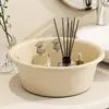 Dormitorio de Estudiantes Engrosado Lavandería Lavado de Cara Lavapiés Hogar Cocina Palangana Grande para Verduras Estilo Crema Lavabo de Plástico
