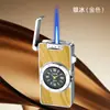 Encendedor Creativo de Reloj de Cuarzo, Encendedor Funcional Recargable de Llama Azul Directa, Encendedor de Cigarrillos, Encendedor a Prueba de Viento para Exteriores