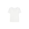 9010 Camiseta de Tecido Original Doce e Picante com Renda Manga Curta Feminina Verão Camisa Base Slim Fit Top Curto de Dentro
