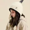 Gorro Infantil Niña Otoño e Invierno Lana Lindo Pingüino Pellizcar y Llamar Gorro Cálido Protección Orejas Bebé Gorro de Punto Pullover
