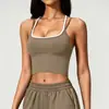 Sujetador Deportivo Personalizado Xiyin de Nuevo Color Bloque Puntos Lunares con Escote Halter Doble Hombro Falso Dos Piezas Cintura Ceñida Moldeador Camiseta sin Mangas de Yoga para Mujer