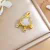 Colgante Nuevo Estilo Chino Cerradura Auspiciosa de Longevidad Accesorios para Joyería DIY Estilo Ins Simple Versátil Accesorios de Collar Suaves para Mujeres