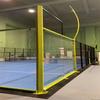 Qingdao Transparente Meia Cena Board Futebol Campo Cerca Rede Panorâmica Padel Vidro Quadra de Tênis Guardrail Net