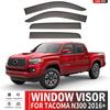 Adecuado para Visera de Ventana Toyota Tacoma, Protector de Lluvia, Parasol, Spoiler