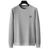 Camiseta folgada masculina JEEP SPIRIT para outono, nova camiseta masculina de manga comprida, casual, com lapela, gola redonda, manga comprida