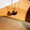 Colar Fashionável de Ganso e Pato Estilo Coreano para Mulheres, Versátil e de Alta Qualidade, Corrente de Clavícula Exquisita e Que Não Desbota para Amizade