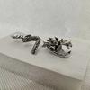 Anillo de dragón estilo nacional transfronterizo para hombre, anillo creativo para fumar, personalidad creativa de nicho, anillo de aleación ajustable para hombre
