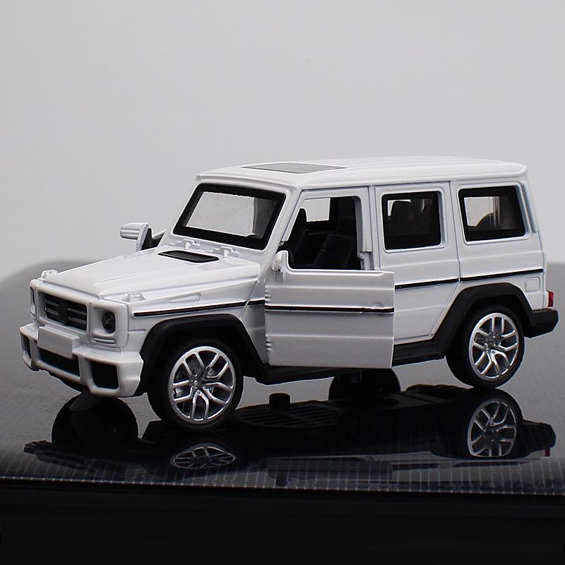 奔驰G55越野SUV 蛋糕摆件汽车饰品白色