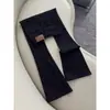 Jeans Acampanados Forrados de Polar Negro para Mujer, Tendencia Otoño e Invierno 2025, Nuevos Pantalones de Campana Elásticos de Cintura Alta Ajustados