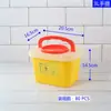 Caja médica engrosada portátil para objetos punzocortantes Cuadrada 3 litros 5 litros 6 litros 10 litros Caja para herramientas punzocortantes Caja para agujas Cubo de basura Desechos