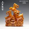 Tang Sancai Sanyang Kaitai Adornos para el Hogar Artesanía para la Sala de Estar Venta al por Mayor Adornos de Decoración del Zodiaco Oveja Cerámica de Oveja Feng Shui