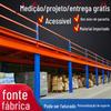 Prateleiras de armazém de ferragens de materiais industriais, aço laminado a frio, prateleira estilo loft para serviços pesados, plataforma de loft de dois andares, construção de prateleira