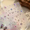 Pegatinas para Uñas Tensor Magic Girl Láser Corazón de Amor M1410 Serie Dulce Fresca Hermosa Chica Estrella Luna Corazón de Amor