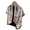 Bufanda Cuadrada Grande de Satén Imitación Seda Otoño Bufanda de Viaje Estampada Bufanda para el Cuello Protección Solar Pañuelo para la Cabeza Bufanda para Mujer