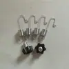 Acessórios para expositor tipo porta parafuso de mola tubo de ferro Gancho de mola anti-perda universal Bolsa de tecido não tecido Oxford para banner enrolável