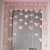 Cortina Divisória Fofa de Ovelhas Amorosas Cortina Cortina de Entrada em Arco Cortina de Brinquedo para Quarto de Criança Cortina de Linhas de Desenho Animado Cortina Suspensa Coração de Menina ins