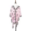 Bestseller transfronterizo de verano: bufanda de gasa para mujer con estampado de cadena, chal elegante de alta gama para protección solar en la playa, versátil