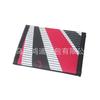 Cartera plegable de tela Oxford 600D de tres pliegues con logotipo serigrafiado, cartera plegable negra duradera de tres pliegues