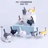 Serie de gatos de dibujos animados de queso mascota de simulación campana gato consola central muñeca de coche vestido de pastel adornos para hornear