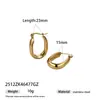 Pendientes y Clips para Orejas de Acero Inoxidable Estilo Lujo Populares Europeos y Americanos Taina, Modelos Básicos, Joyería de Acero de Titanio Más Vendida Transfronteriza