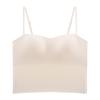 Camisola Todo en Uno con Copa para Mujer Tirantes Espagueti Versátil Sin Costuras Íntimos para Mujer Otoño e Invierno Chaleco Interior con Almohadilla para el Pecho