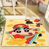 Alfombrilla de suelo pequeña de Año Nuevo 2024 de crayón alfombrilla para puerta de entrada alfombrilla de suelo para baño alfombrilla de suelo para baño alfombrilla de suelo roja festiva