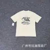 Comercio Exterior Transfronterizo Marca de Moda Nueva Camiseta Casual Holgada de Manga Corta con Estampado de Letras para Hombre y Mujer Parte Superior de Manga Media de Marca de Moda