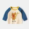 Camiseta de manga larga para bebé, top para bebé, camiseta básica de otoño para niños, ropa de primavera y otoño para niños, ropa para niñas, conjunto de otoño para recién nacidos