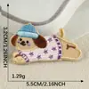 Nuevos Pegatinas Bordadas Originales de Animales de Dibujos Animados Cachorro Venta Directa de Fábrica Accesorios Decorativos DIY para Ropa Funda de Teléfono Móvil Pegatinas de Tela