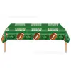 Nova Decoração de Festa de Aniversário Tema Rugby Super Bowl Suprimentos Prato de Papel de Seda Toalha de Mesa Conjunto de Arranjo de Bandeiras