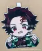 Cazador de demonios: Kimetsu No Yaiba Tanjiro Colgante de Fieltro Llavero de Mochila Lindo de Alto Valor Adorno Colgante de Tela No Tejida Periférico de Anime