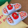 Bonitas pantuflas de verano de manzana roja para mujer, de Eva, para uso en interiores y exteriores, cómodas e interesantes, con colores de contraste personalizados.