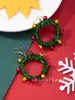 Brincos de Joia para Festa de Natal Europeia e Americana Exagerados Alto Senso Grande Círculo Sino Brincos Qingdao Joias