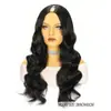 Peruca Africana cabelo cacheado pequeno touca em V Cabelo cacheado longo feminino Perucas parte V peruca de fibra química fabricantes de Xuchang