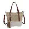 Bolsa de hombro de gran capacidad, tejida, elegante, de moda, diseño de nicho, para llevar debajo del brazo para mujer, bolsa de playa tipo tote
