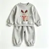 Nuevas sudaderas casuales de primavera y otoño para niños estilo comercio exterior, tops de moda estilo coreano para niños y niñas, sudaderas con estampado de dibujos animados para bebés y niños mayores