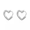 Pendientes Retro Simples con Forma de Corazón para Mujer, Estilo Coreano, Selección Popular de Influencers, Versátiles, Únicos, Estilo Minimalista, Pendientes Ins