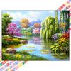 Hermoso Paisaje Pintura de Diamantes 5D Nuevo Bordado de Pedrería Mosaico de Diamantes Punto de Cruz Decoración para el Hogar Diamante Completo Sin Marco