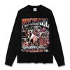 Marca Americana Retro Trendy Transfronteriza Camiseta Casual de Trapecio Volador MJ Estampada de Manga Corta Sudadera con Capucha de Cuello Redondo de Trabajo Pesado