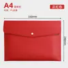 Bolsa de Arquivo A4 Personalizada Grande de Couro para Negócios Escritório Bolsa para Documentos Bolsa para Armazenamento de Contratos e Recibos Pode Ser Impressa com Logo em Cores