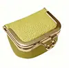Nueva bolsa compacta mini para joyería de audífonos, monedero de piel sintética, anillo, pendientes de botón, pendientes, bolsa pequeña de almacenamiento para accesorios